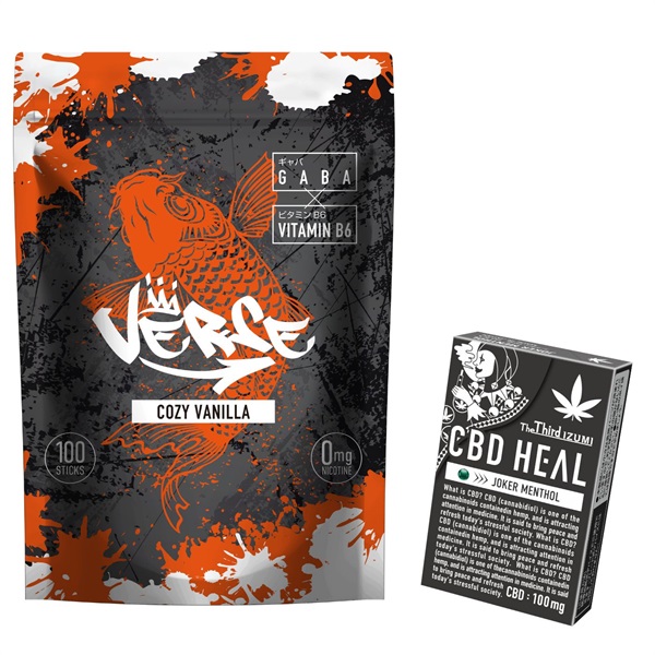 【期間限定10％オフ ＋おまけ付き】VERSE(COZY VANILLA 1袋+ジョーカーメンソール 1箱)